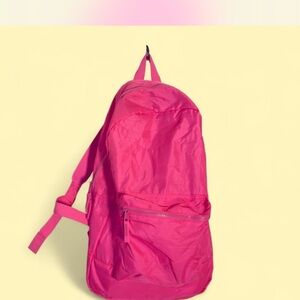 Solid Hot Pink Backpack